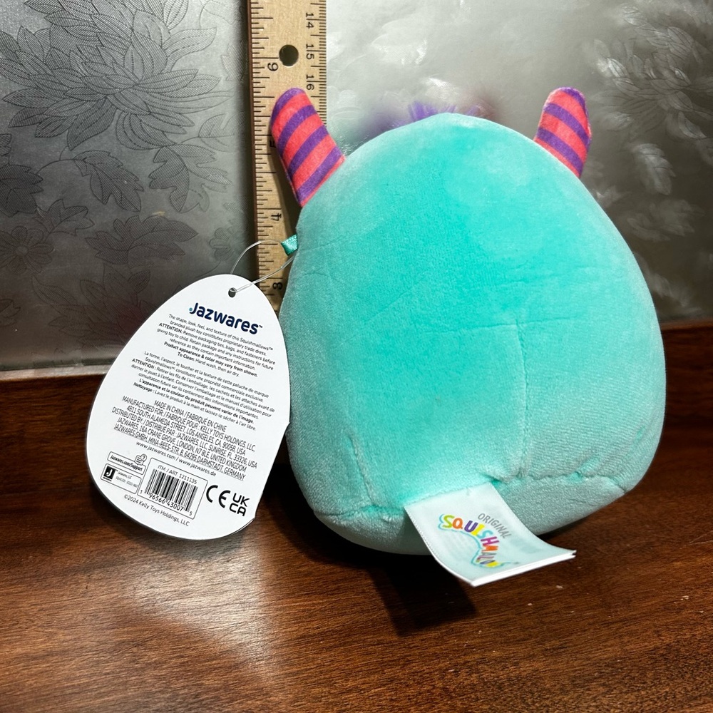 🔥 5/$25 🔥 Squishmallow - 5in - NWT - Leon - Monster - Horns - #1 - Picture 2 of 4